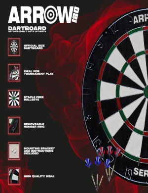 Arrow180 Bristle Dartboard Set